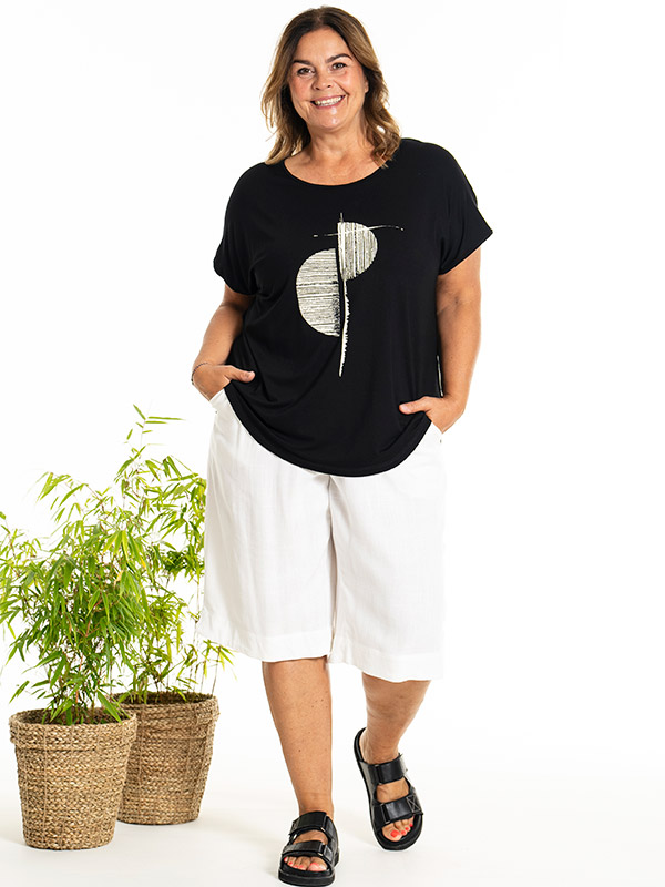 GITTE - Plus Size T-shirt fra Gozzip