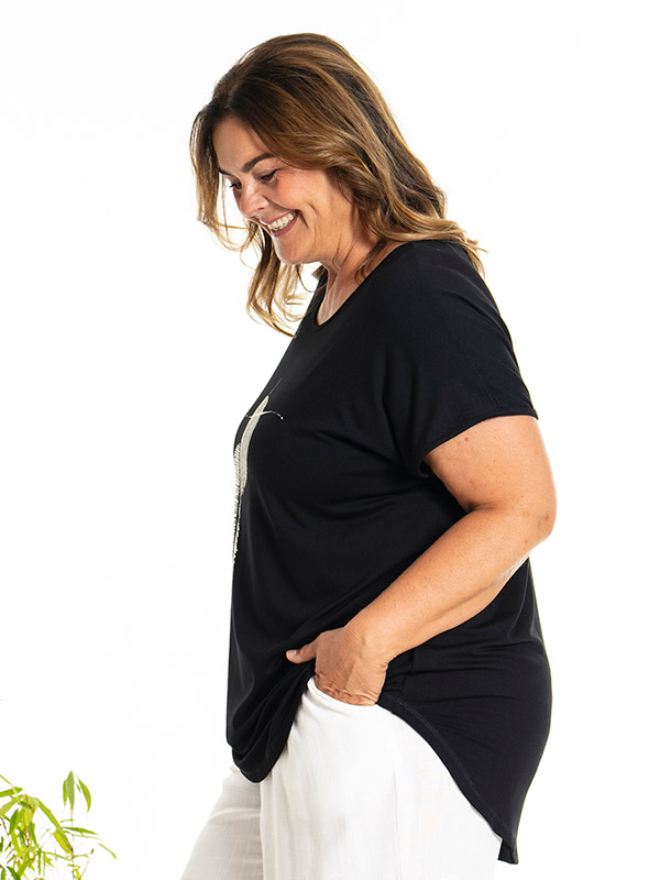 GITTE - Plus Size T-shirt fra Gozzip