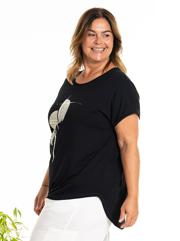 GITTE - Plus Size T-shirt fra Gozzip