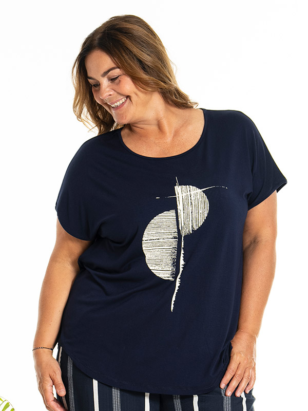 GITTE - Plus Size T-shirt fra Gozzip