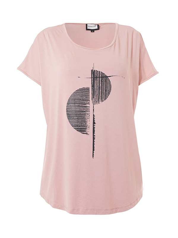 GITTE - Plus Size T-shirt fra Gozzip