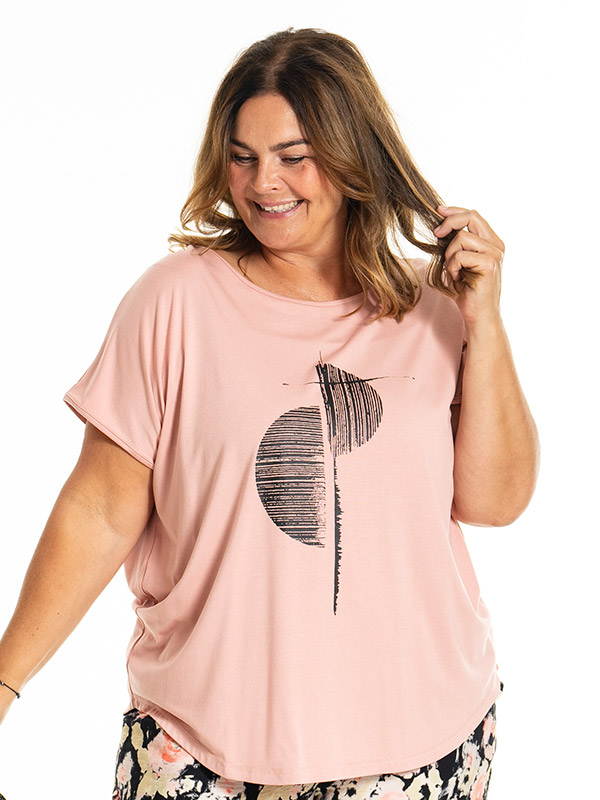 GITTE - Plus Size T-shirt fra Gozzip