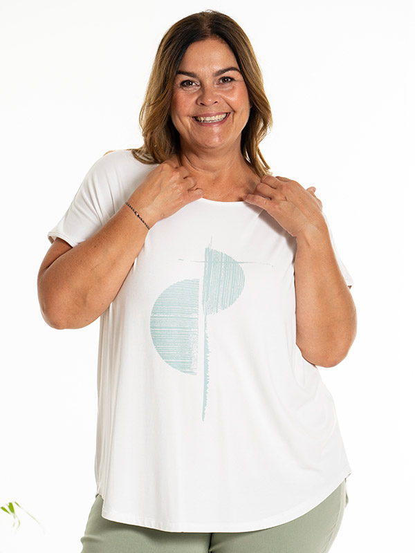 GITTE - Plus Size T-shirt fra Gozzip
