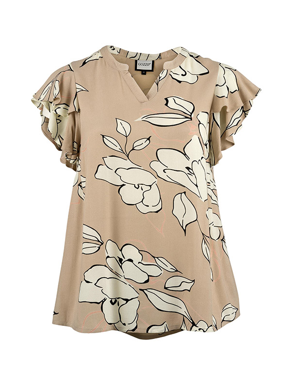 KATHLA - Plus Size Blouse fra Gozzip