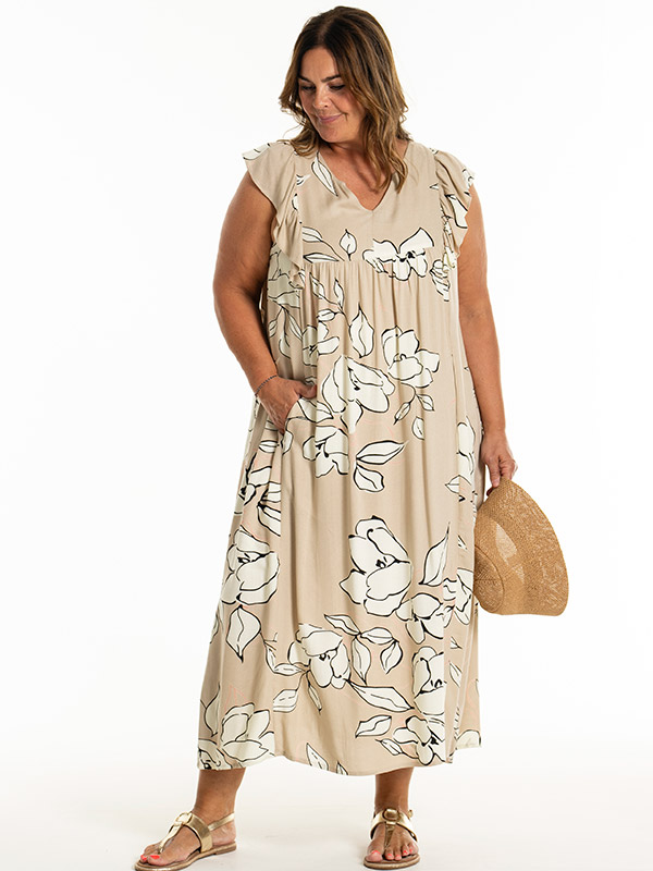 KATHLEEN - Plus Size Dress fra Gozzip