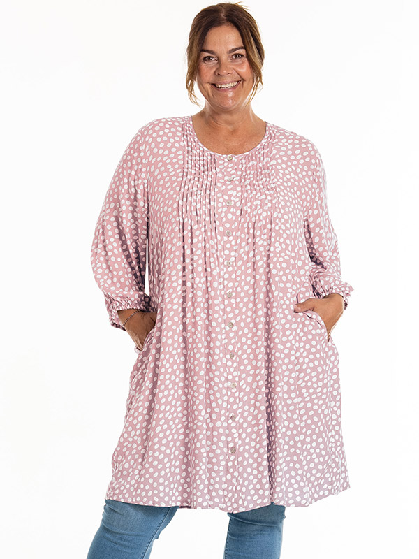 JOHANNE - Plus Size Tunic fra Gozzip