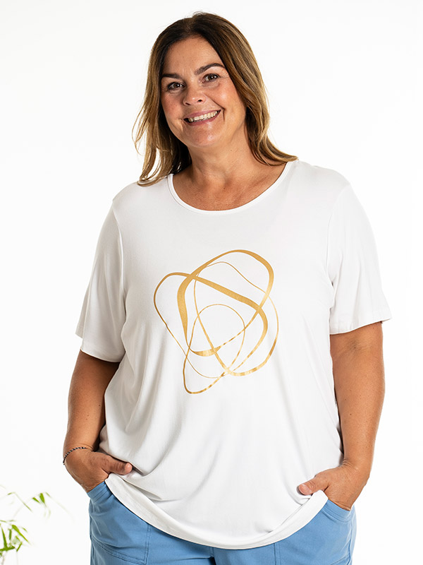 BIRKA - Plus Size T-shirt fra Gozzip