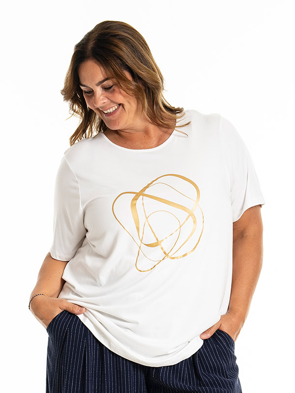 BIRKA - Plus Size T-shirt fra Gozzip