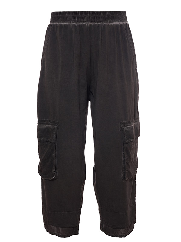 LEANETTE - Plus Size Pants fra Gozzip Black