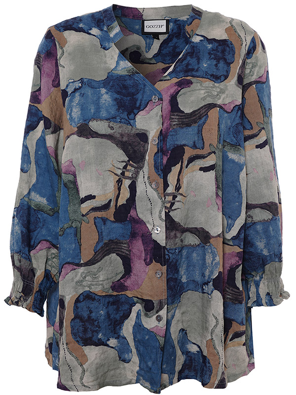 GHITA - Plus Size Blouse fra Gozzip