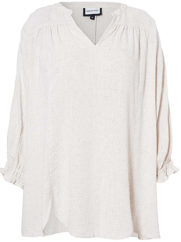MIRJAM - Plus Size Blouse fra Gozzip