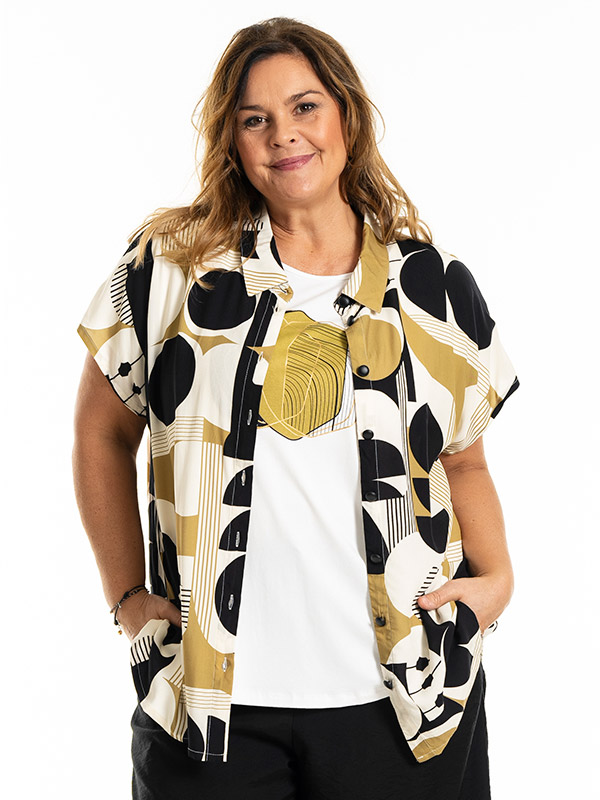 KAISA - Plus Size Shirt fra Gozzip