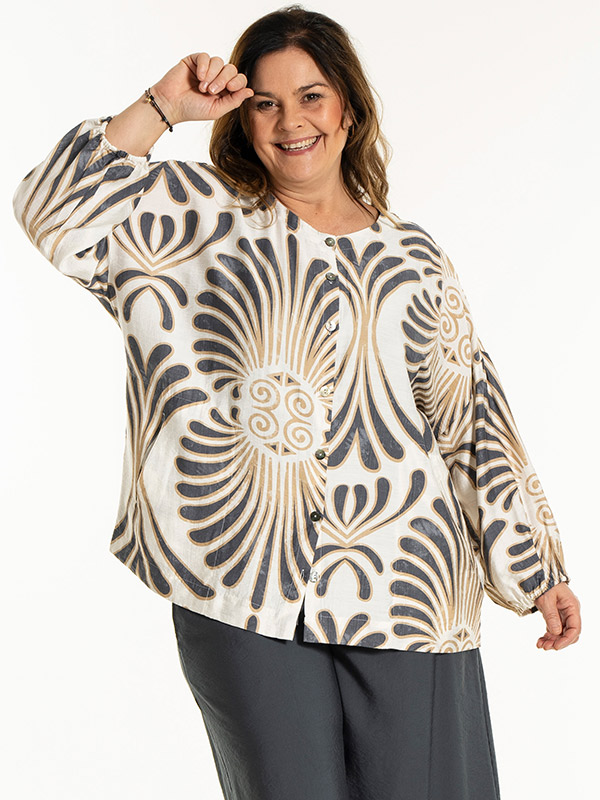 ANN-MARI - Plus Size Blouse fra Gozzip