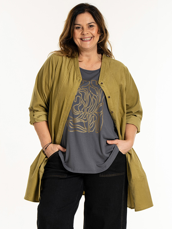 AUDREY - Plus Size Tunic fra Gozzip