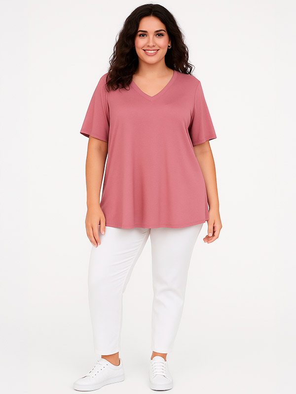 LYKKE - Plus Size T-shirt fra Studio