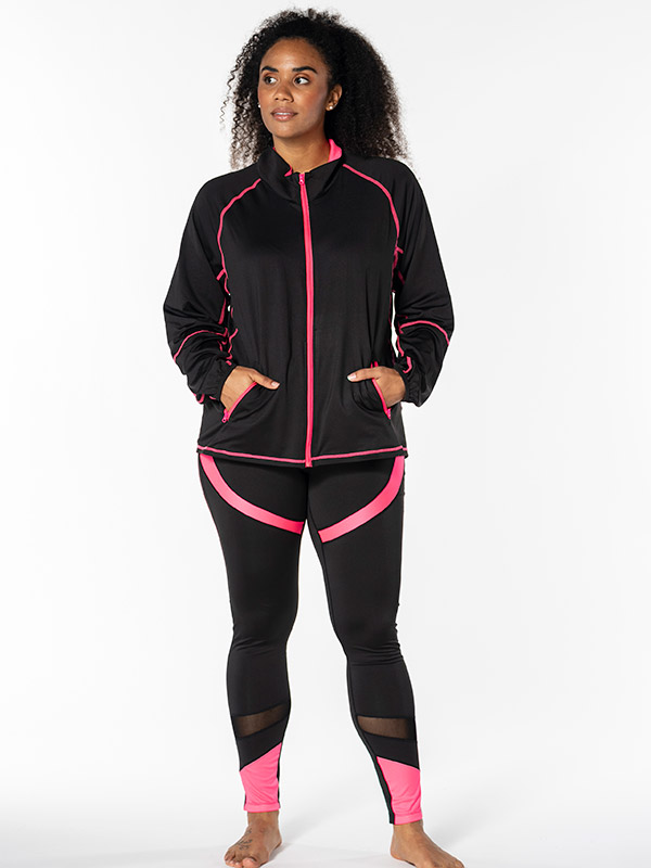 FITNESS - Plus Size Training jacket fra Studio