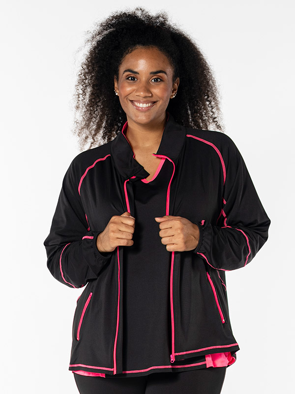 FITNESS - Plus Size Training jacket fra Studio