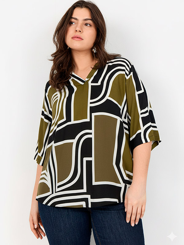 WA-NATALIE - Plus Size Blouse fra Wasabi Concept
