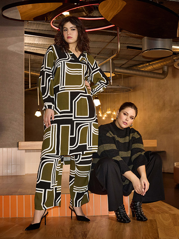 WA-NATALIE - Plus Size Tunic fra Wasabi Concept