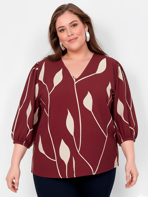 WA-NELLY - Plus Size Blouse fra Wasabi Concept