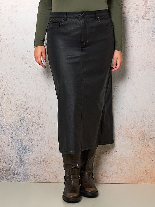 CARAUGUSTA - Plus Size Skirt fra Only Carmakoma