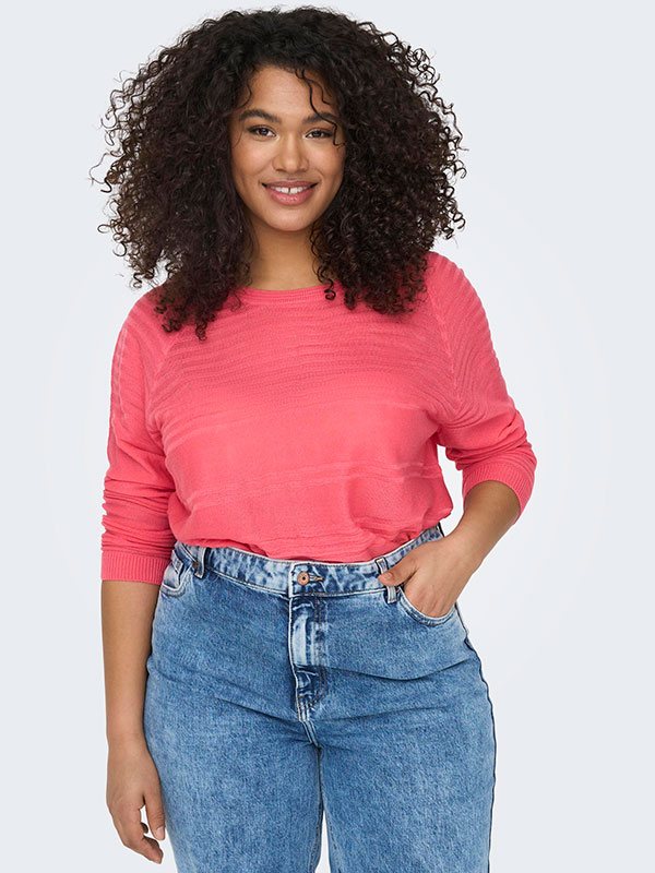 CARNEWAIRPLAIN - Plus Size Sweater fra Only Carmakoma