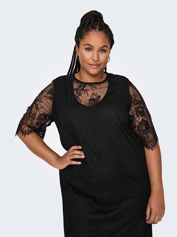 CAREVERLYN - Plus Size Dress fra Only Carmakoma