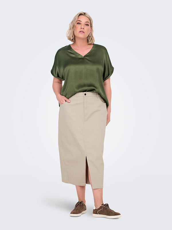 CARLOLA - Plus Size Skirt fra Only Carmakoma