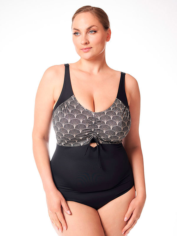 SEA SHELL - Plus Size Swimsuit fra Plaisir