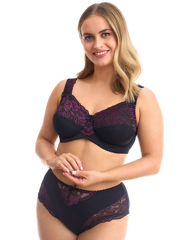 BEATE MERLOT MIDI - Plus Size Panties fra Plaisir