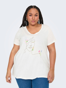 CARBONNIE - Plus Size T-shirt from Only Carmakoma