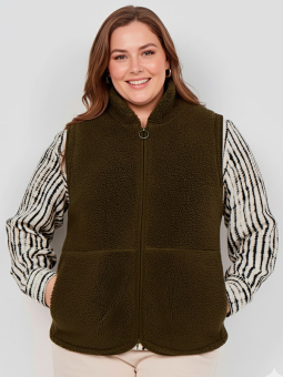 WA-NETTIE - Plus Size Vest from Wasabi Concept