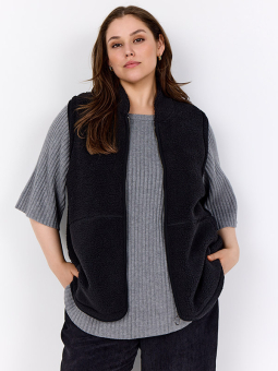 WA-NETTIE - Plus Size Vest from Wasabi Concept